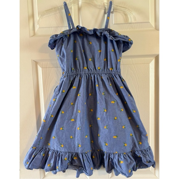 Janie and Jack lemon 🍋 print summer dress - Picture 4 of 5